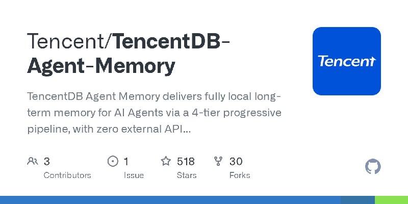 GitHub - Tencent/TencentDB-Agent-Memory: TencentDB Agent Memory delivers fully local long-term memory for AI Agents via a 4-tier…