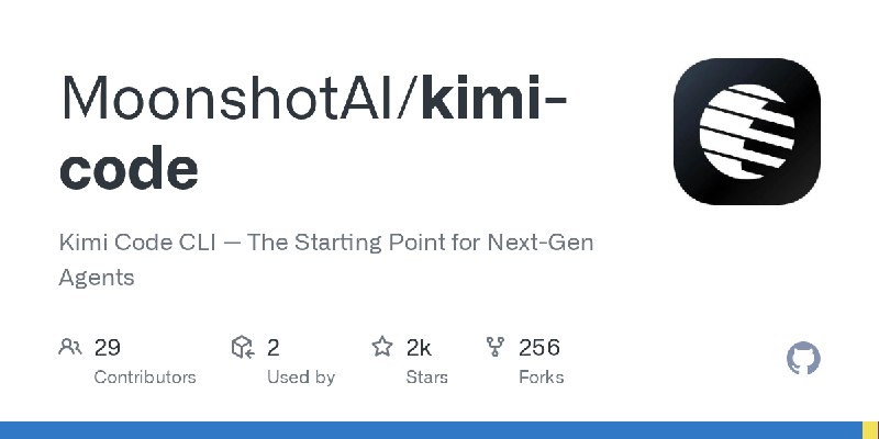 GitHub - MoonshotAI/kimi-code: Kimi Code CLI  —  The Starting Point for Next-Gen Agents
