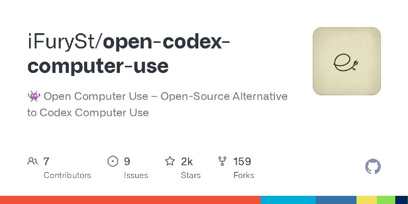GitHub - iFurySt/open-codex-computer-use: 👾 Open Computer Use – Open-Source Alternative to Codex Computer Use