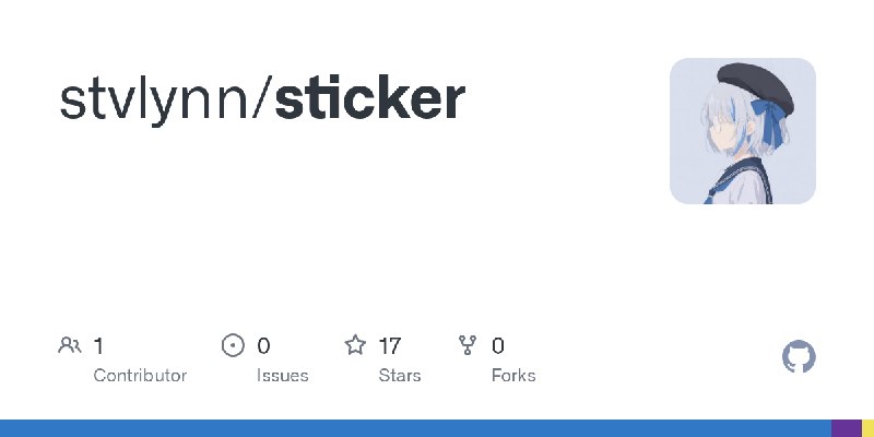 GitHub - stvlynn/sticker