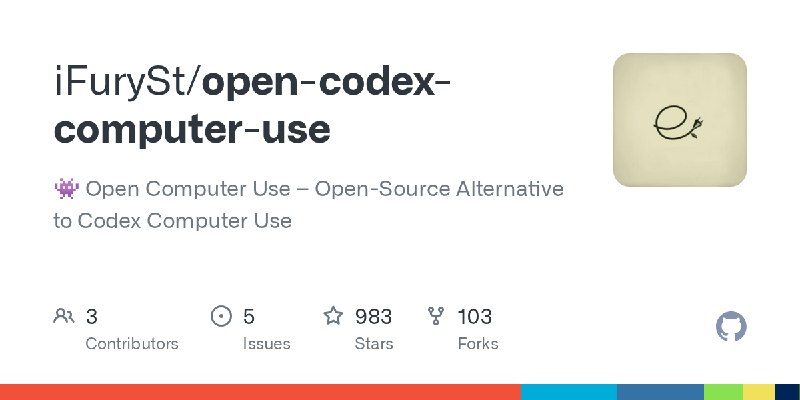 GitHub - iFurySt/open-codex-computer-use: 👾 Open Computer Use – Open-Source Alternative to Codex Computer Use