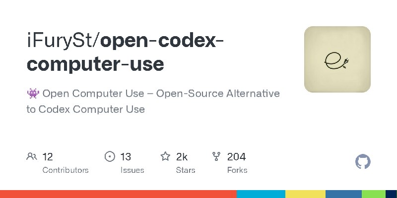 GitHub - iFurySt/open-codex-computer-use: 👾 Open Computer Use – Open-Source Alternative to Codex Computer Use