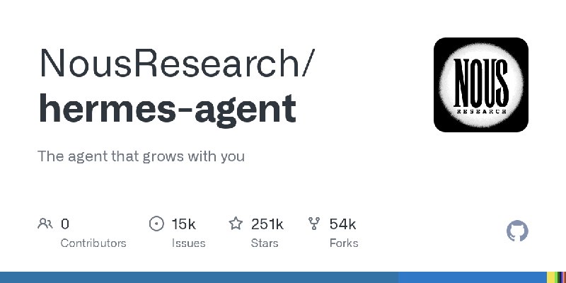 GitHub - NousResearch/hermes-agent: The agent that grows with you