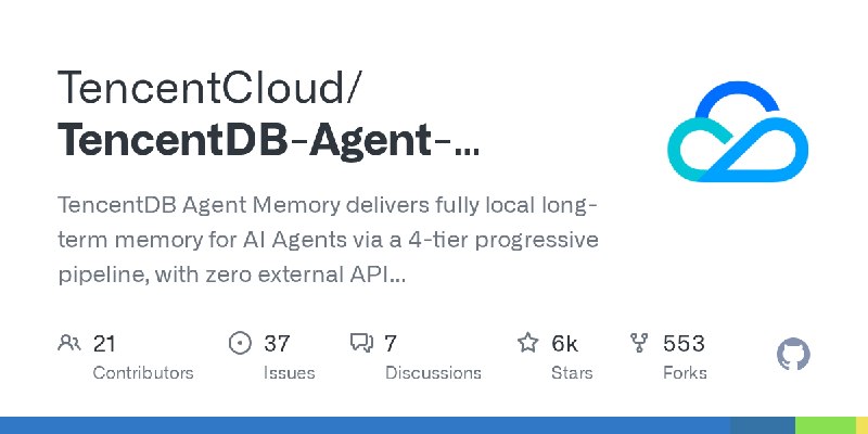 GitHub - TencentCloud/TencentDB-Agent-Memory: TencentDB Agent Memory delivers fully local long-term memory for AI Agents via a…
