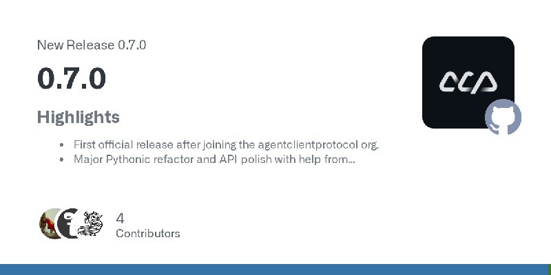 Release 0.7.0 · agentclientprotocol/python-sdk