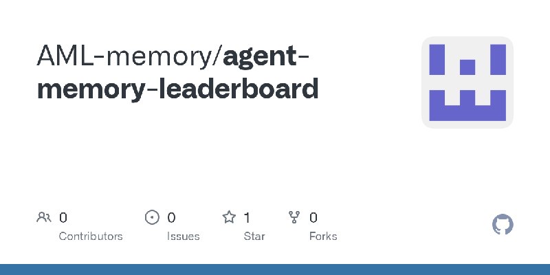 GitHub - AML-memory/agent-memory-leaderboard
