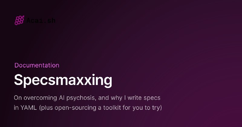 acai.sh — Spec-Driven Development Toolkit