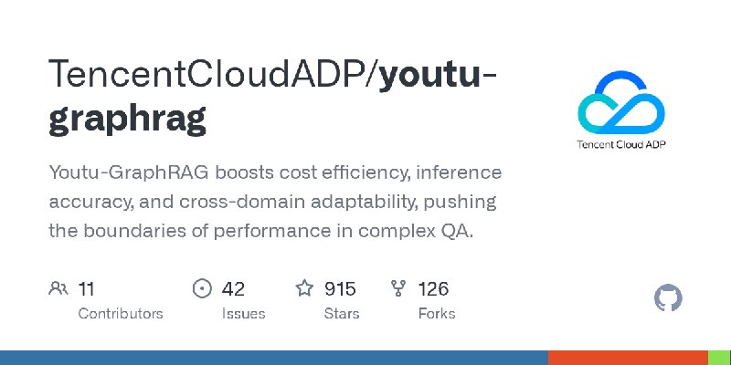 GitHub - TencentCloudADP/youtu-graphrag: Youtu-GraphRAG boosts cost efficiency, inference accuracy, and cross-domain adaptability…