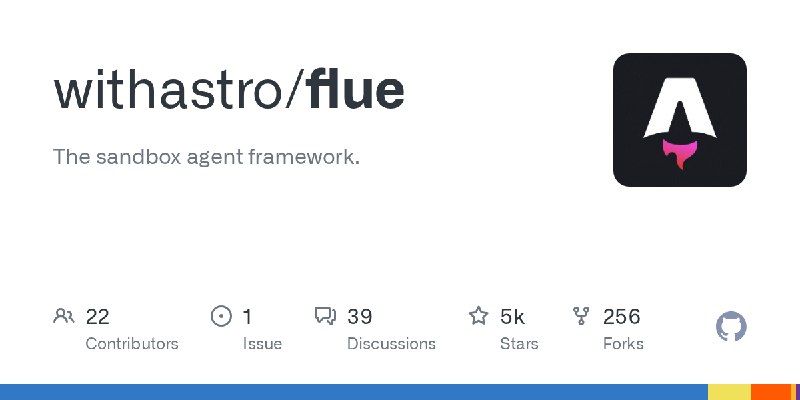 GitHub - withastro/flue: The sandbox agent framework.