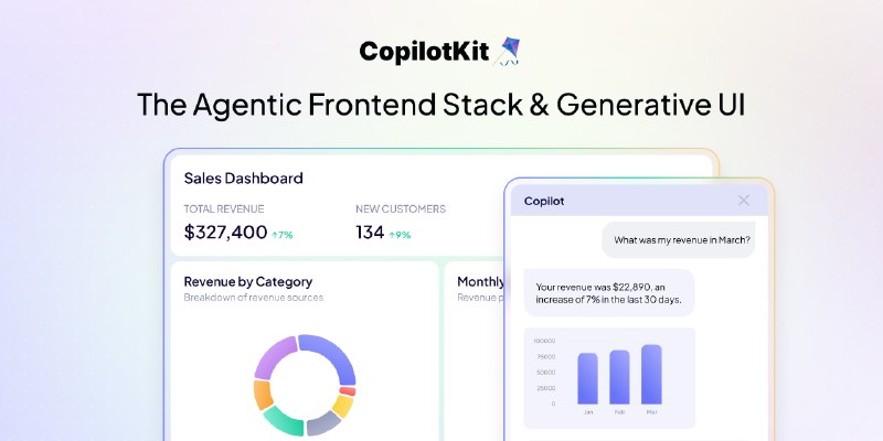 GitHub - CopilotKit/CopilotKit: The Frontend Stack for Agents & Generative UI. React, Angular, Mobile, Slack, and more.  Makers…