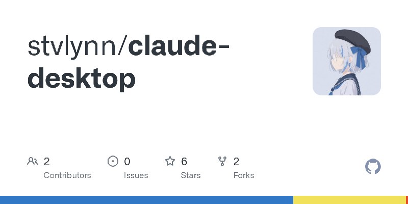 GitHub - stvlynn/claude-desktop