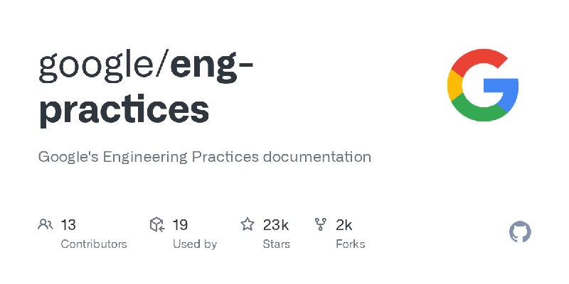 GitHub - google/eng-practices: Google's Engineering Practices documentation
