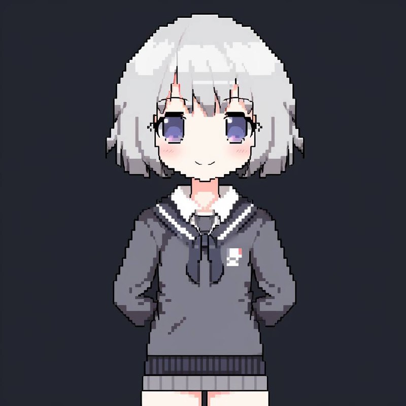 试试像素画风之前用pixel art做prompt并不能生成比较好的效果，换成ascii art就达到效果了