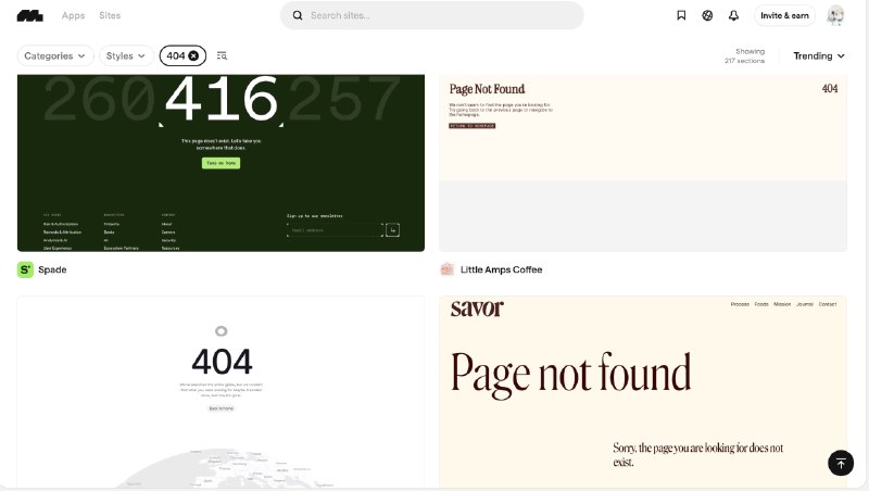 各种404页design参考