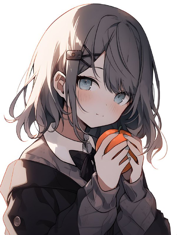 可爱的橘子，贴贴