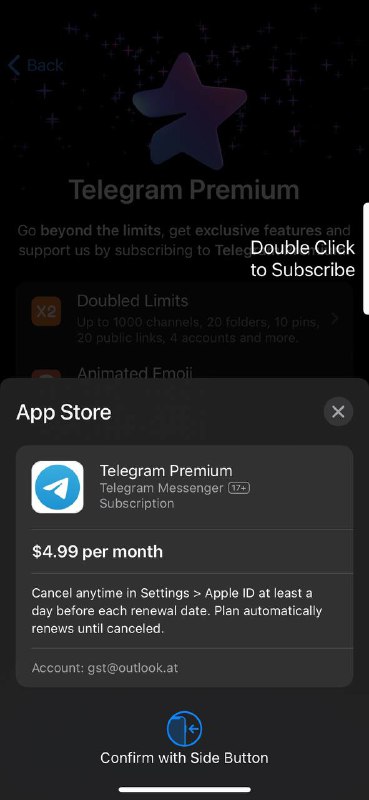 <- This mf paid for TG Premium 孩子不懂开着玩的