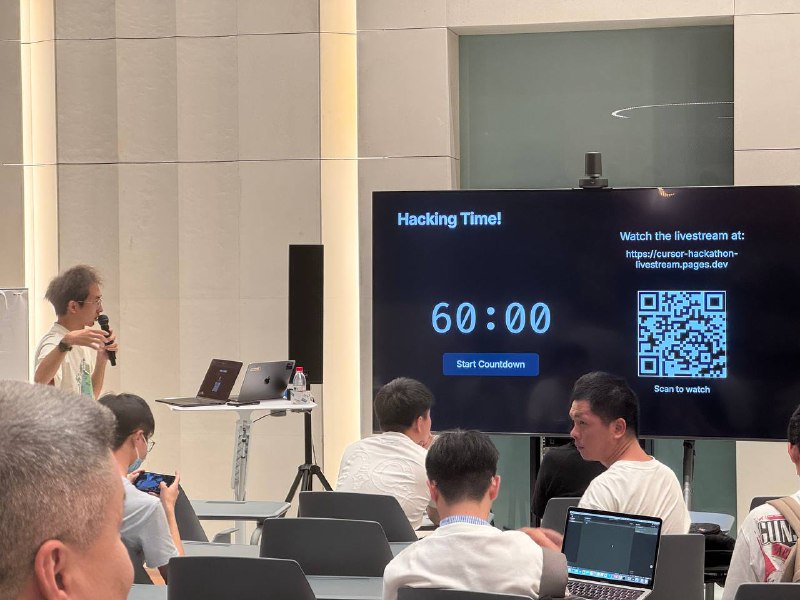 Cursor hackathon @深圳史上最短 hackathon！最后一张是场地提供方 Notta 的内推码，这是一家在做日本出海的 startup，有需要可以扫Cursor hackathon @深圳史上最短 hackathon！最后一张是场地提供方 Notta 的内推码，这是一家在做日本出海的 startup，有需要可以扫