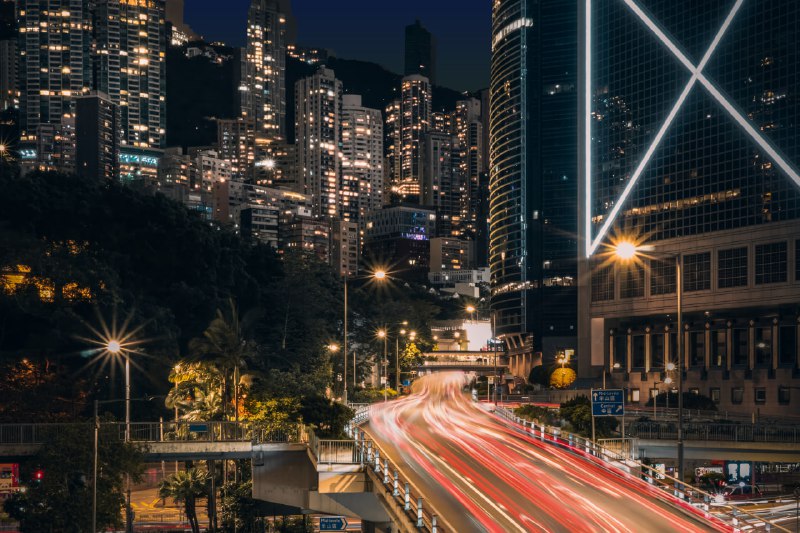 金钟附近，半山的进城之路#光与影