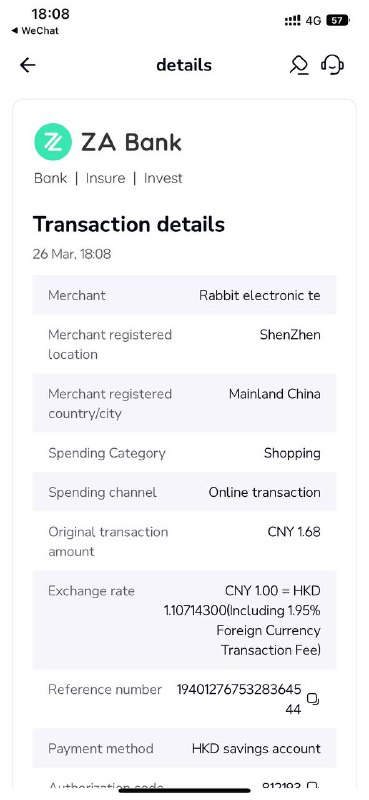 #DP WeChat Pay，Alipay 今日起可以向外卡组织推送消费的实际商户信息